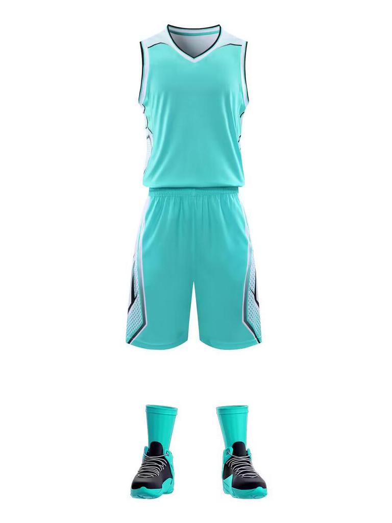 Custom Printed Plus Size Basketball Uniform Set - Men's Team Sports Jerseys