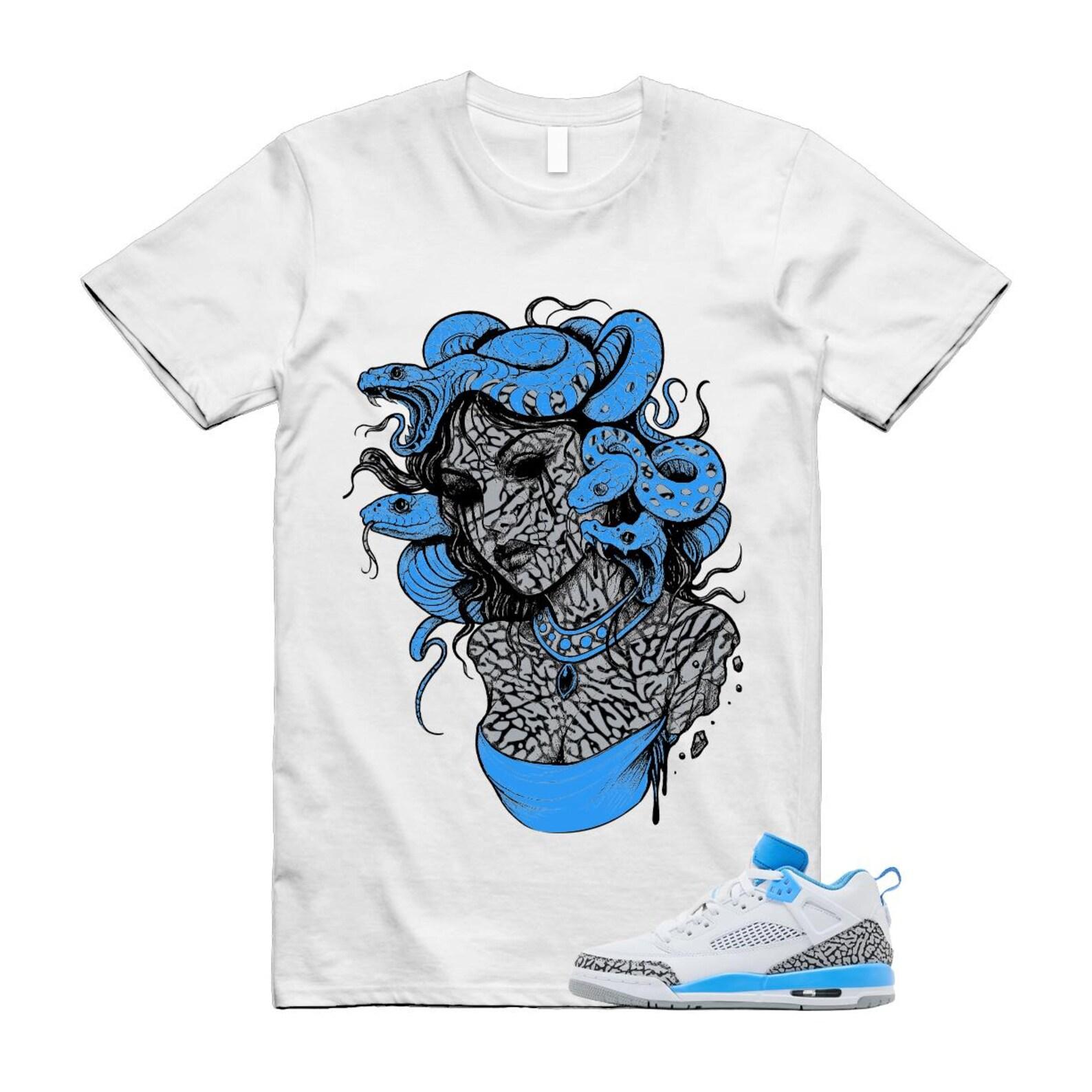 Spizike UNC University Blue White Wolf Grey Anthracite Low T Shirt Match SNAKES XL