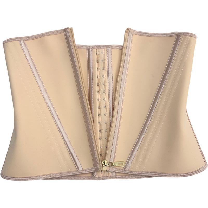 Plus Size Waist Cincher 6x Women Body Shaper Latex Corset Waist Trainer Zipper Custom Waist Trimmer Slimming
