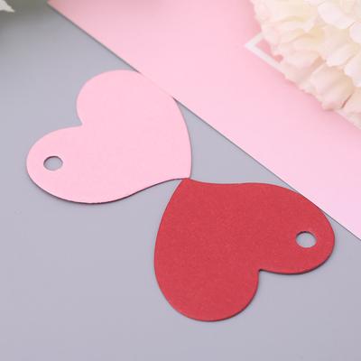 50Pcs Heart Shape Blank Kraft Paper Card Gift Tag Label DIY Party Wedding Crafts