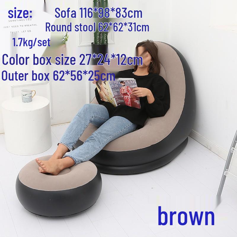 Inflatable Lounger Reclining Chair – Perfect for Home, Balcony, or Leisure Naps.