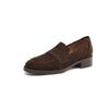 Fashion 2025 Spring New Casual Women Thick Low Heels Shoes Suede Commute Retro Office Pumps Quality Comfort Spring New Pumps Loafers