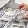 7PCS/Set Transparent Desktop Storage Box ins Desk Drawer Organizers Set Plastic Bathroom Sundries Makeup Cosmetic Organizer