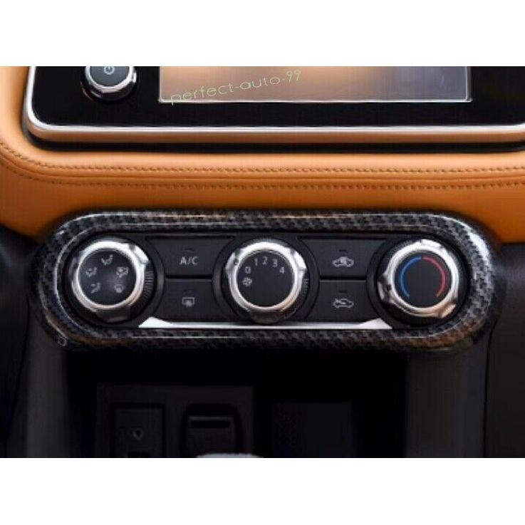 For Nissan Kicks 2018-2024 ABS Carbon Fiber Center Console AC Switch Panel Trim