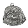 Pekingese, Pekinese, Peke - Silver-plated Key Ring with Dog, Handbag Decoration, Backpack Pendant by Art-Dog Brand