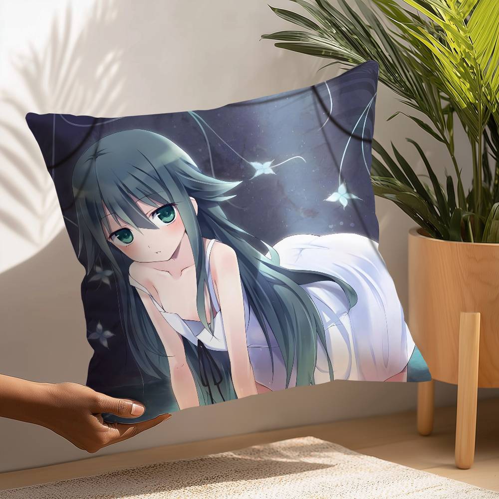 Saya No Uta The Song Of Saya Pillow Case Plush Fabric Soft Pillowcase Double Sided Print Cushion Cover Household Gifts