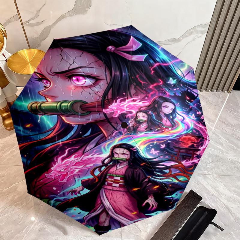 Japanese-style Cartoon Demon Slayer Kamado Tanjiro & Kamado Nezuko Umbrella Including Home Travel and Outdoor Activities Multi Functional Umbrella 27