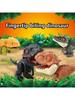 5&10PCS Biting Finger Dinosaurs Toy Collectibles for Display, Dinosaur Play and Snap On Figure Novelty Creative Theater Puppet