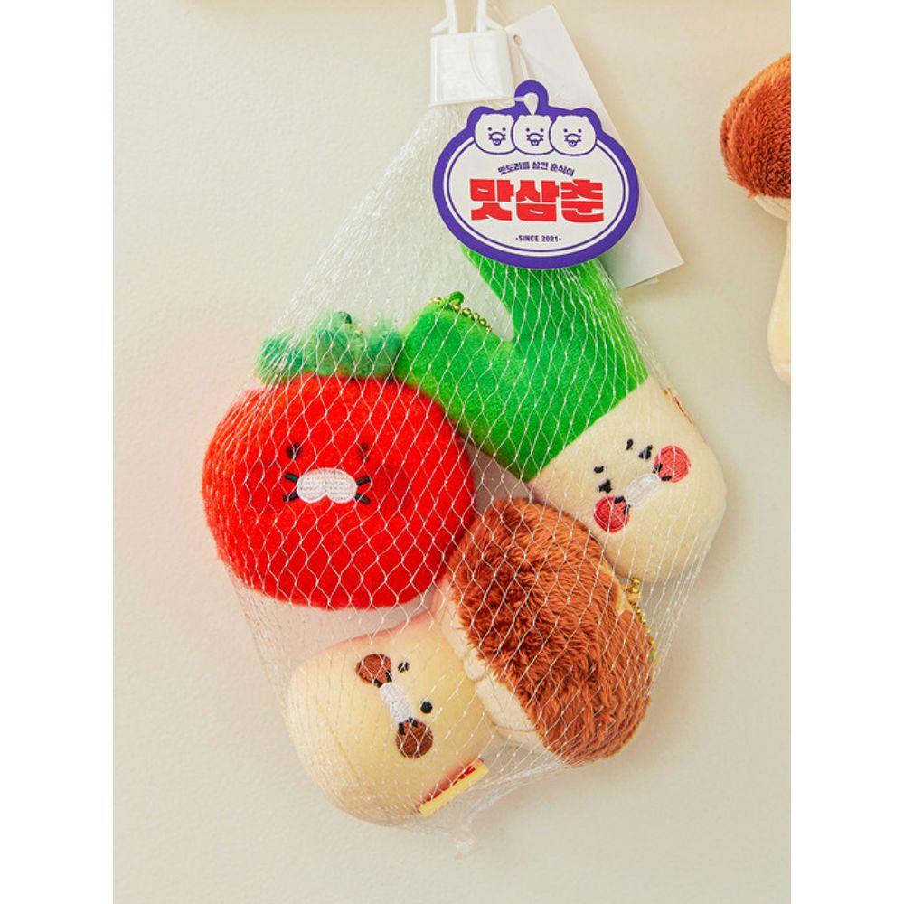 KAKAO FRIENDS Masamchun Vegetable Keychain Doll Set_Chunshik