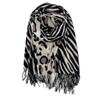 Scarf Female 1116 Autumn and Winter European and American Zebra Pattern Printing Tassel Imitation Cashmere Shawl Warm Scarf Wholesale