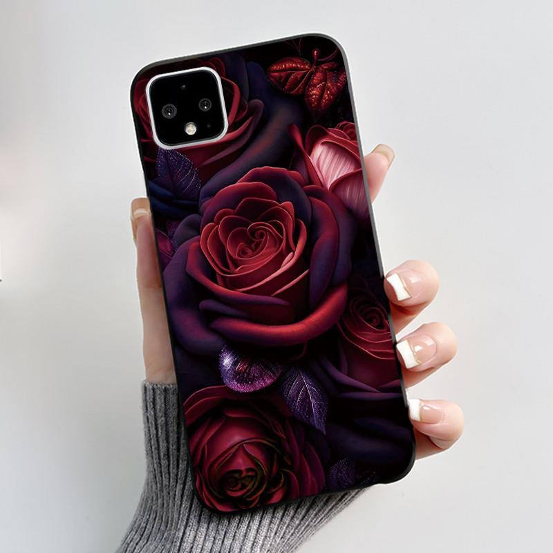 Casing For Google Pixel 4 / 4XL /4 XL Super-Thin Slim Case Aesthetic Luxury Cute Cool Boys Girls Black Matte Soft Silicone Cover