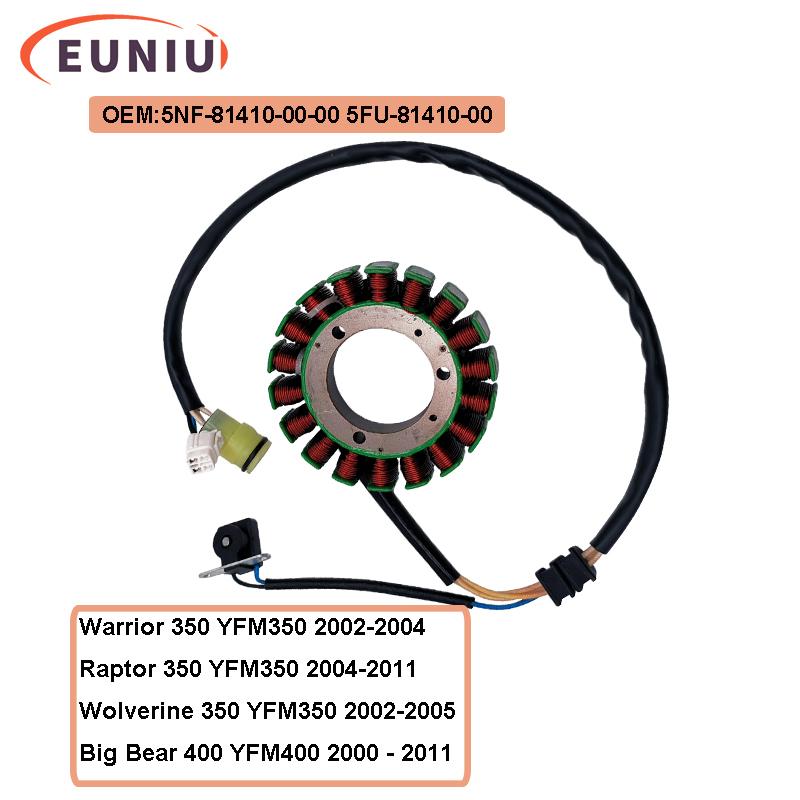Stator Magneto Coil For YMH ATV Warrior 350 Raptor 350 YFM350 Wolverine350 Big Bear 400 YFM400 5NF-81410-00-00 5FU-81410-00