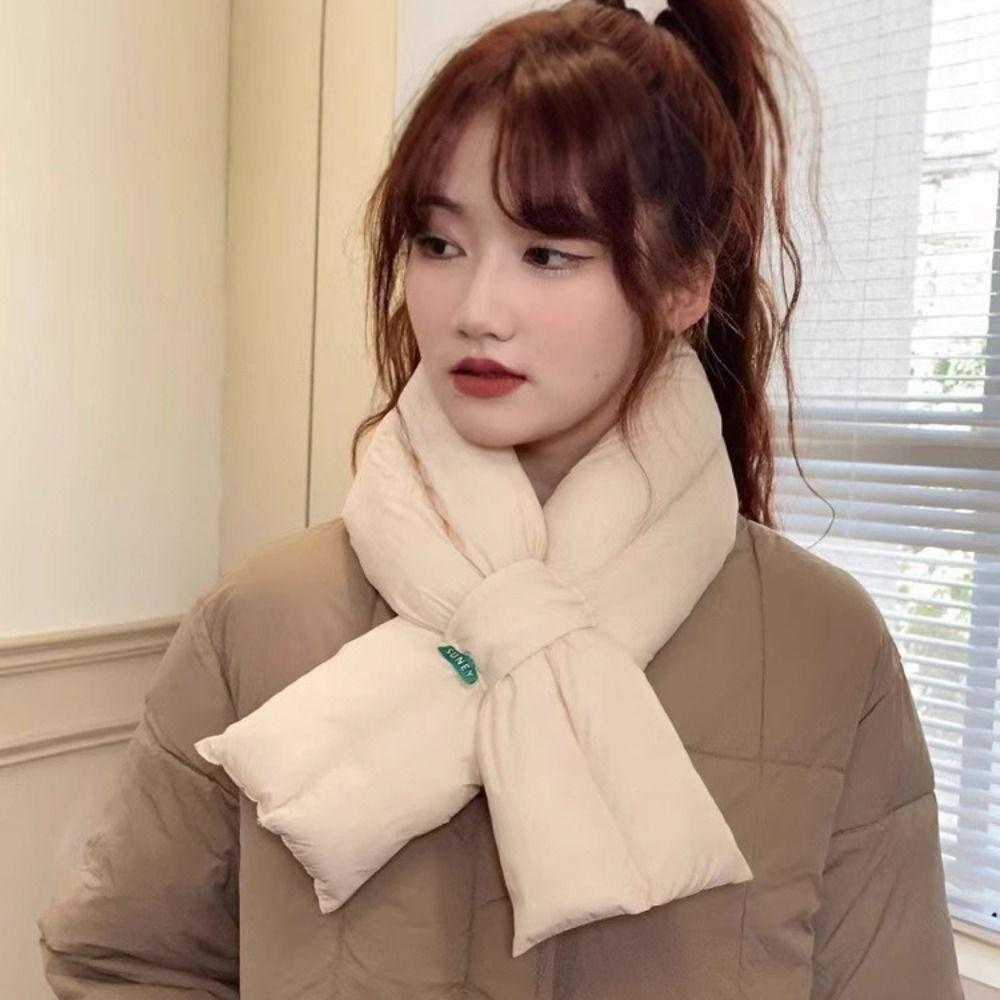 Anti Cold Scarf PP cotton Down Neck Scarf NEW Down Cotton Scarf Winter