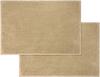 Tapete para Baño, Juego de 2 Antideslizante Alfombras de Baño Ultra Absorbentes 40x60 cm, Alfombra de Felpa Absorbente Super Suave y Extra Gruesa, Fá
