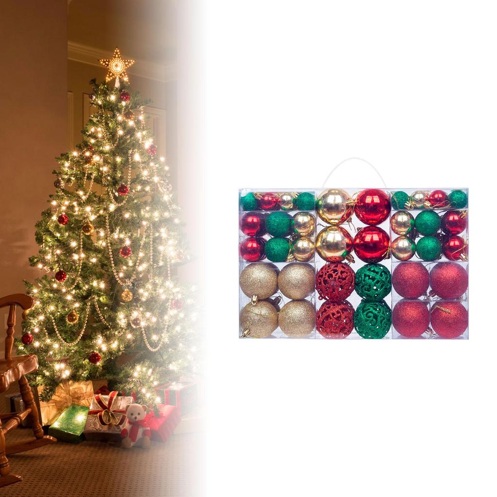 100 Stück Weihnachtsbaumkugeln Dekorationen Dekoration Bruchfeste Christbaumschmuck für festliche Verlobung Zuhause Silvesterparty