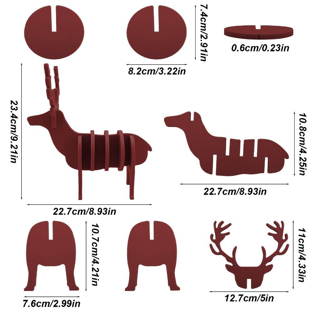 Drinks Placemat Animal-Themed Elk Cup Mat Silicone Creative Elk Coaster Non-slip Oil-proof Water Cup Mat Kitchen