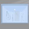 A4 Button File Bag Transparent Document Bag Student Test Paper Storage Office Data Contract Storage Folder Waterproof Snap Pouch