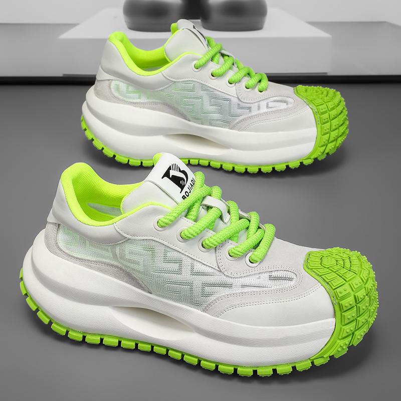 

Мужская обувь 2025 осень новая модная тенденция мужская красивая повседневная спортивная обувь универсальная на толстой подошве увеличивающая рост папины модные кроссовки 39