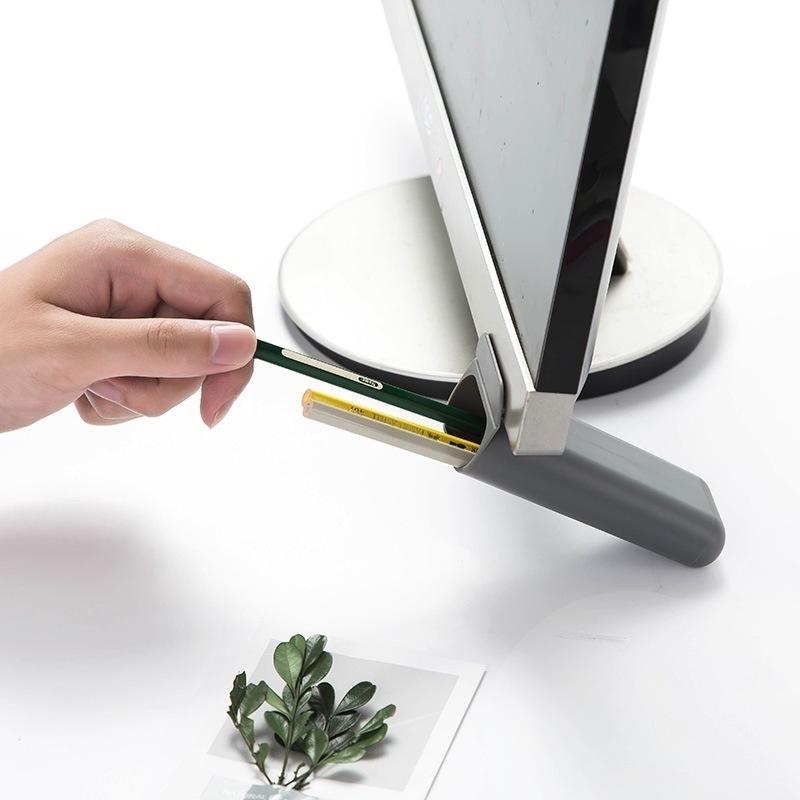 1 Pcs Multifunction Creativity Desktop Monitor Pocket Pen Holder Office Desk Stationery Pen Storage