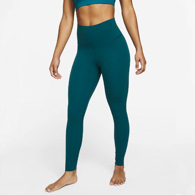 Nike Yoga Dri-FIT Luxe Solid Quick-Dry High-Waisted Yoga Pants Women Pants Dark-Green CJ3801-381