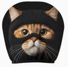 2 pezzi Coperchi per Poggiatesta Auto Stampa Gatto Arancione Occhi Grandi Carini, Morbido e Confortevole Poliestere a Maglia, Design Elastico, Vestibilità Universale per Interni Auto