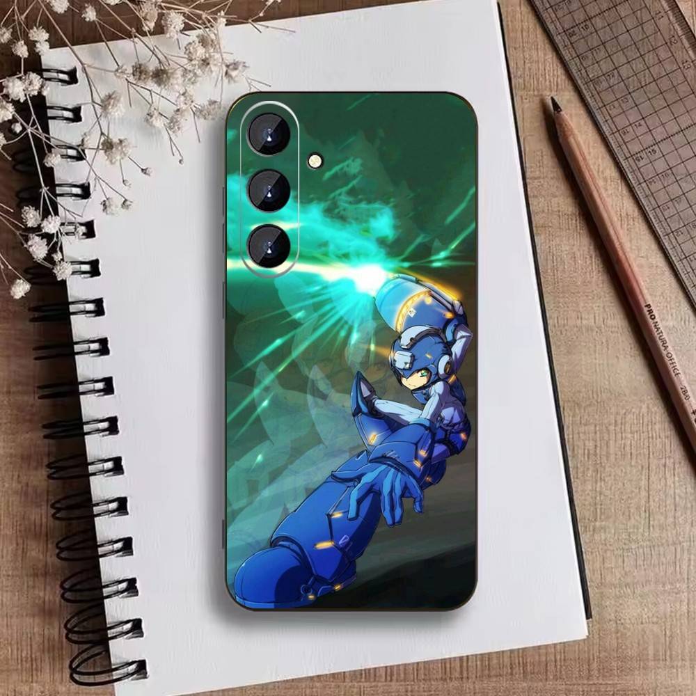K-Mega Man Anime Phone Case For Samsung Galaxy A73,A72,A71,A70,A52,A51 Others Soft Black Cover