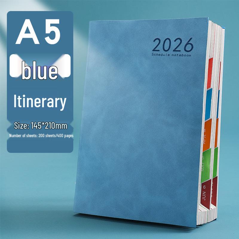 Cross-border English A5 Schedule Book: Custom Logo High-Value Notebook Planner In Stock