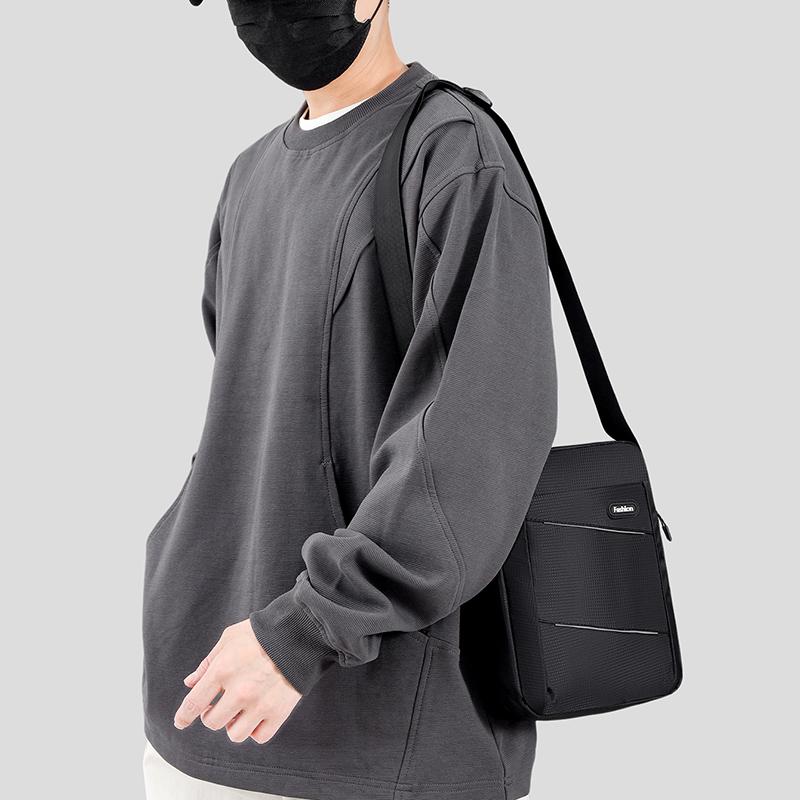 Herren Multifunktionale Umhängetasche Wasserabweisende Aktentasche Strapazierfähiges Oxford-Gewebe Business-Tote mit mehreren Fächern