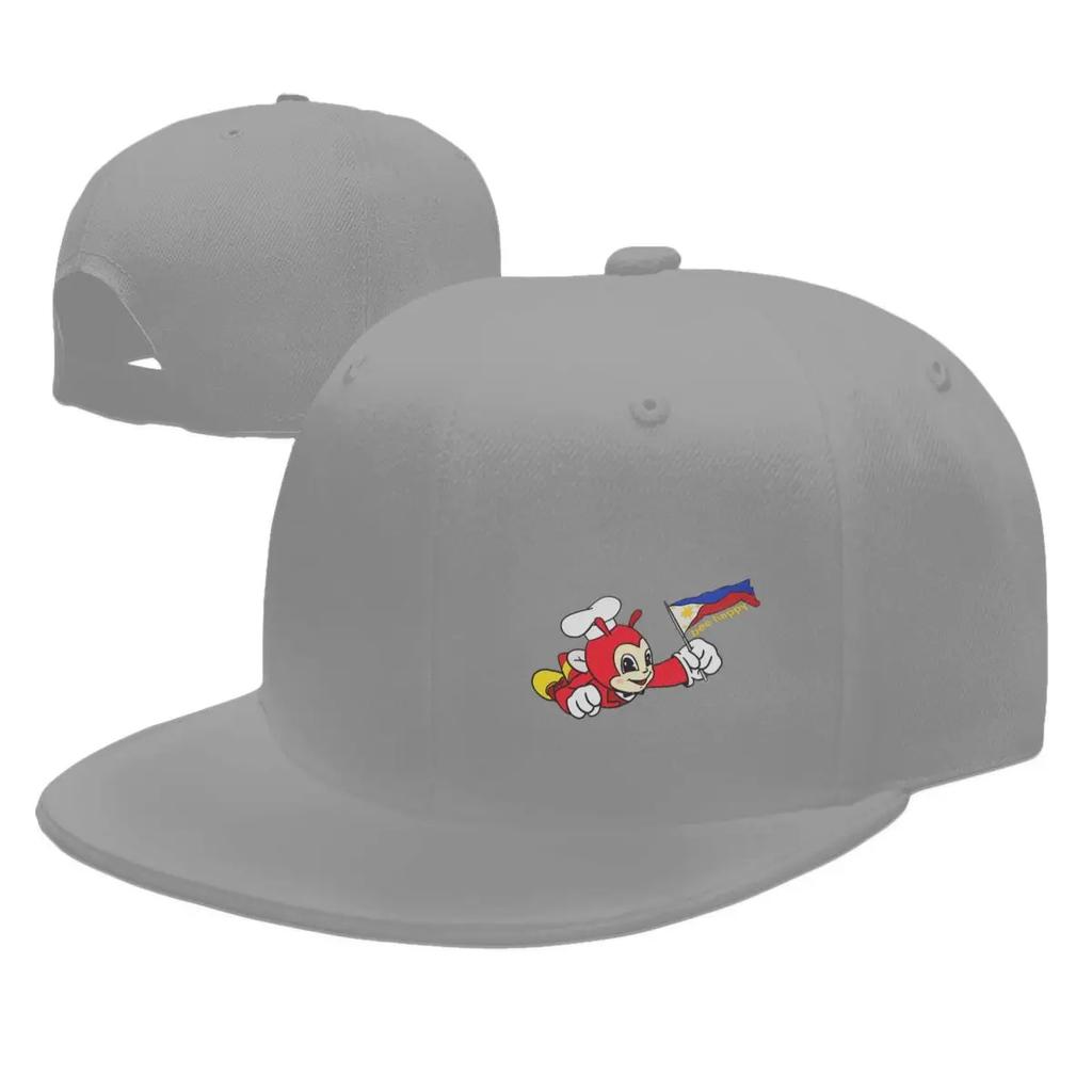 JOLLIBEE BEE HAPPY PHILIPPINE FLAG STICKER Baseball Caps Snapback Unisex Women Hats OutdoorCap Hip Hop Baseball Hat Casquette