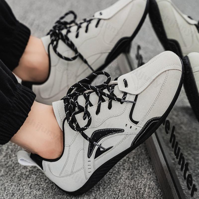 Fashion Men's Retro Sports Casual Shoes Flat Bottomed Soft Soled Comfortable 2025 New Spring Mesh Breathable Versatile Lace Up Sneakers