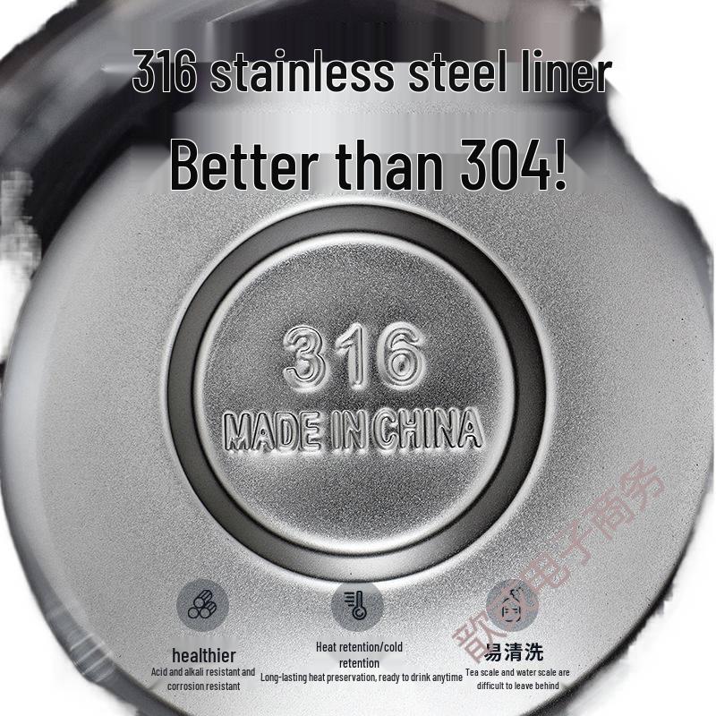 High-End Stainless Steel Double-Layer Insulated Kettle & Anti-Scald Hot Water Bottle