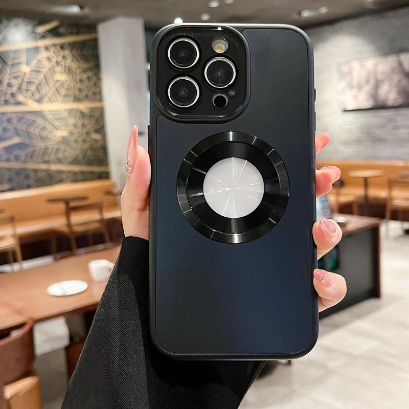 

Высококачественный чехол с магнитной защитой объектива для iPhone 16 Pro Max 17AIR 15 14 Plus 13 12 11 Samsung S25 Ultra Полная противоударная крышка iPhone 11 чёрный