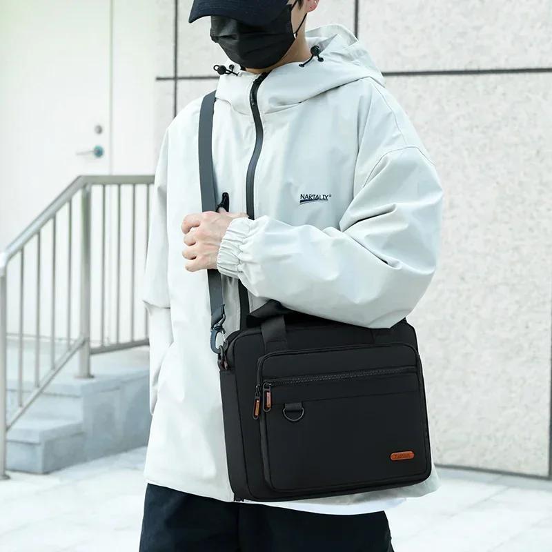 New solid Oxford zipper casual crossbody bags versatile commuting business bags multi-layer wallet shoulder bags