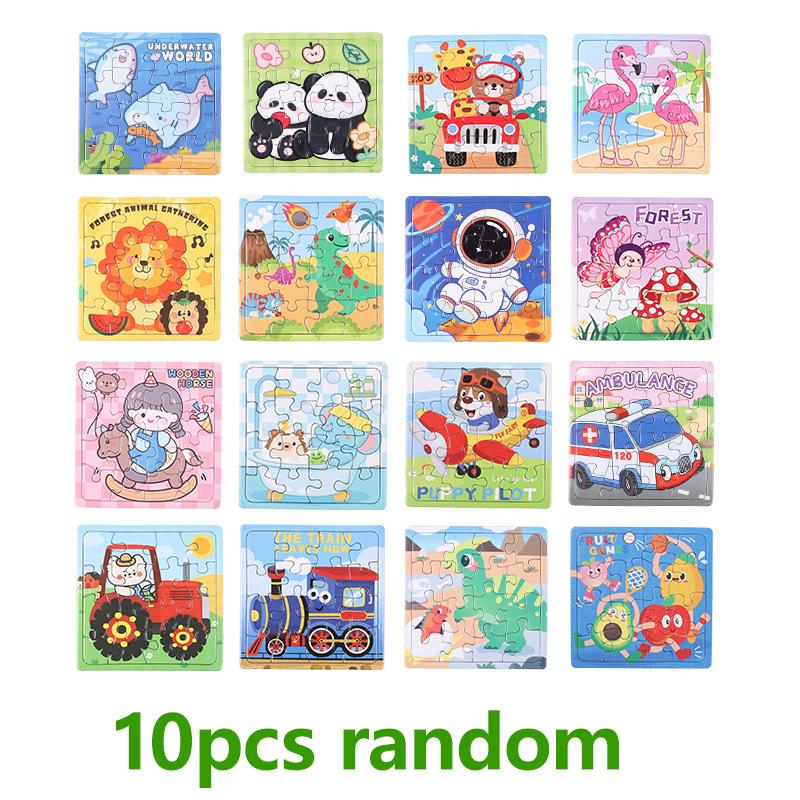

10/20Pcs Mini Cartoon Animal Paper Jigsaw Puzzles Educational Toy Kids Birthday Party Favors Gift School Rewards Pinata Filler
