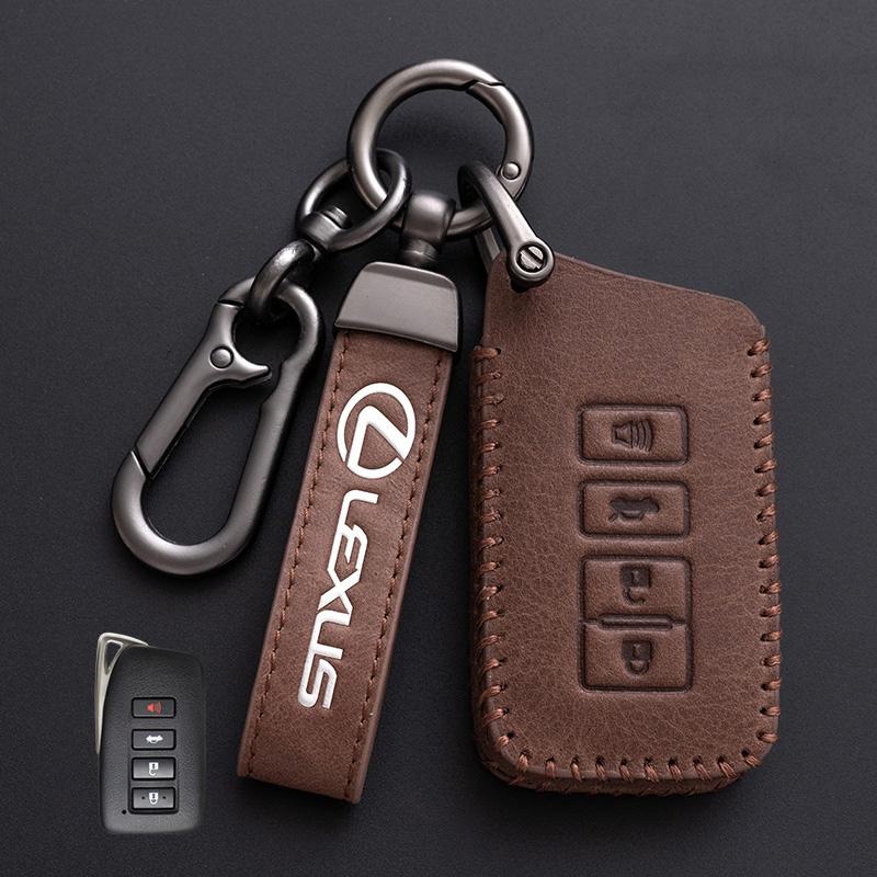 Leren Afstandsbediening Sleutelhoes Fob Case Houder Shell voor Lexus NX 200 NX300H RX 350 450H ES 350 ES 300h Auto Sleutelhanger Accessoires