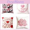 New Chinese Style Heart Decor Cushion Cover With Plush Material For Living Room Gift