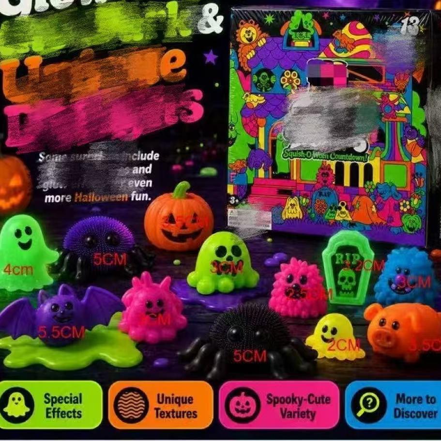 2026 Adventskalender Squishy Blind Box Stressabbau Spielzeug Kinder Weihnachten Countdown 24 Tage Überraschung Kreatives Geschenk
