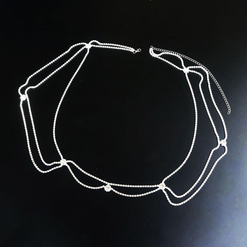 Europe, America, Sexy Multi-Layer Rhinestone Shoulder Chain, Bridal Wedding Dress Sparkling Jewelry To Wear