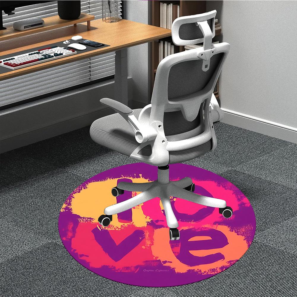 

1pc Love Chair Carpet for Office, Soft Flannel Throw Mat, Perfect for Office, Holiday Party Decoration Choice yy260320106 80cm by 80cm