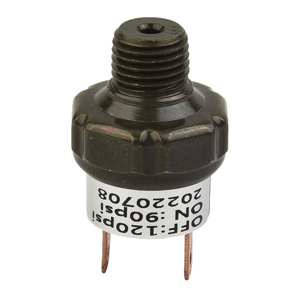 90-120 PSI Air Compressor Tank Pressure Switch Black Metal