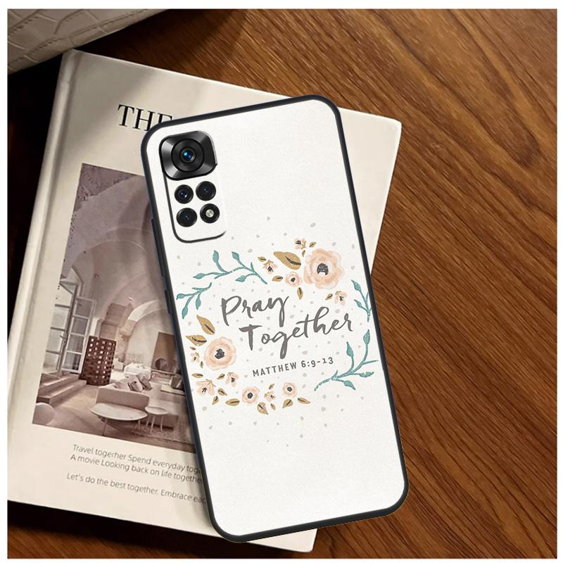 Bible Verse Quotes Case For Xiaomi Redmi Note 11 10 9 12 13 14 Pro 11S 12S Cover For Redmi 15 C 10C 13C 12C 14C