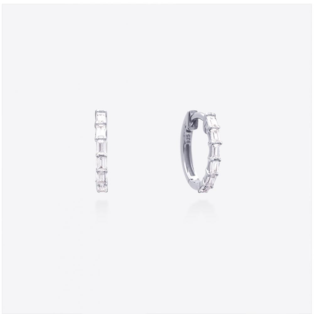 Miss Green Baguette Earrings