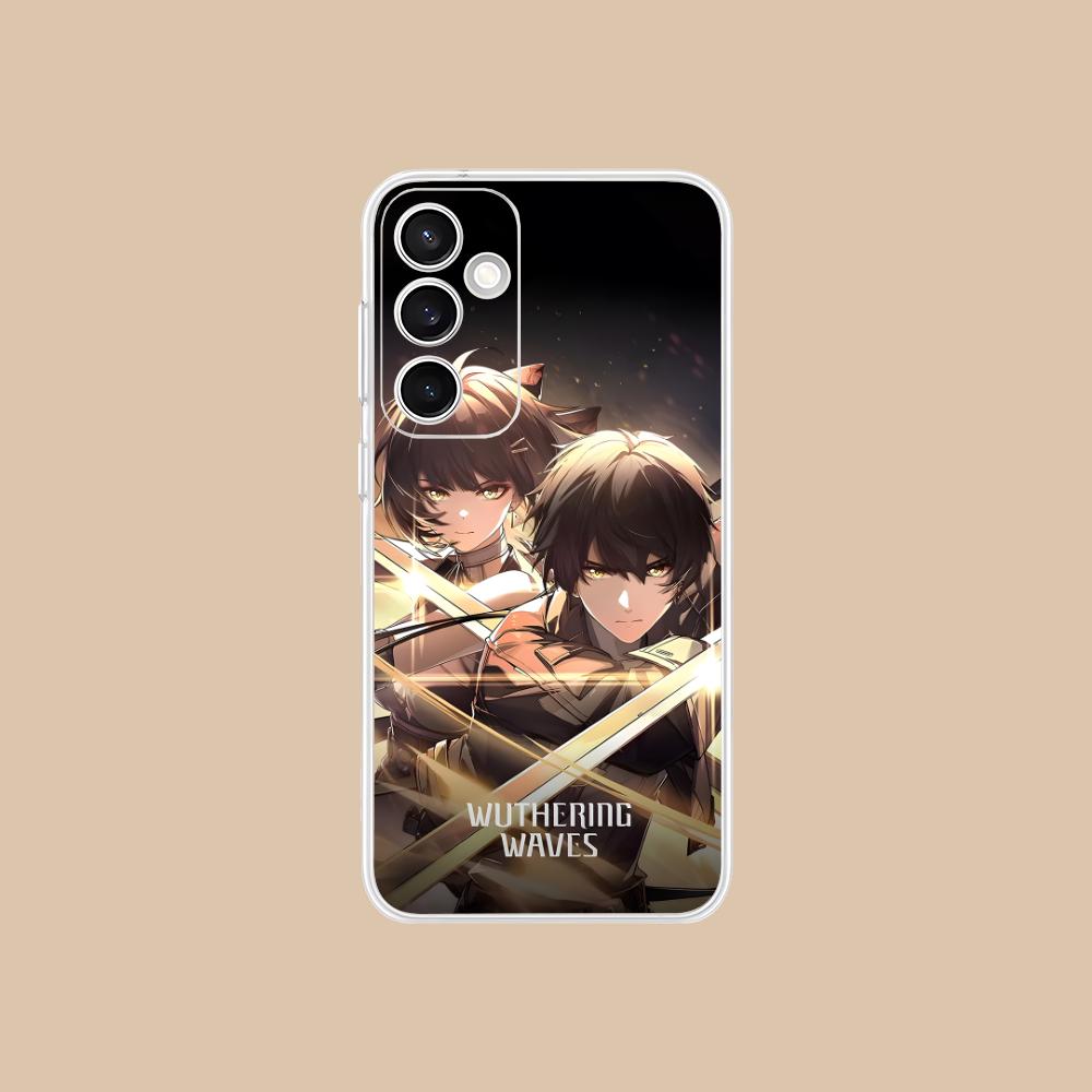 

Wuthering Waves Rover Clear Mobile Phone Case for Samsung Galaxy S25 S24 S23 S22 S21Plus FE Ultra Colorful Cover Galaxy S21 Ultra 5G