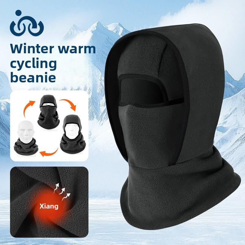 Cold Weather Cycling Mask With Double Layer Fleece For Men And Women