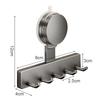 Suction Cup Hooks No Drill Wall Mount Heavy Duty Bathroom Organizer Multi Hook Towel Rack Shower Door Back Adhesive Hanger Strong Hold Reusable