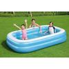 Bestway Rectangular Inflatable Pool 262 X 175 X 51 Cm - Blue and White - For Children - Outdoor Use