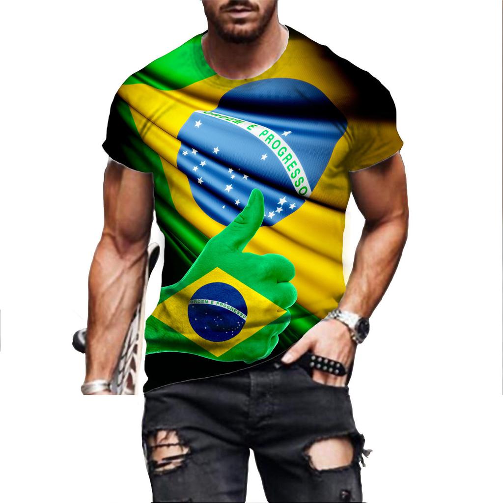 Lockerer Rundhals Kurzarm Modisches Herren Oberteil Lässiges Vielseitiges T-Shirt Bequeme T-Shirts Herren