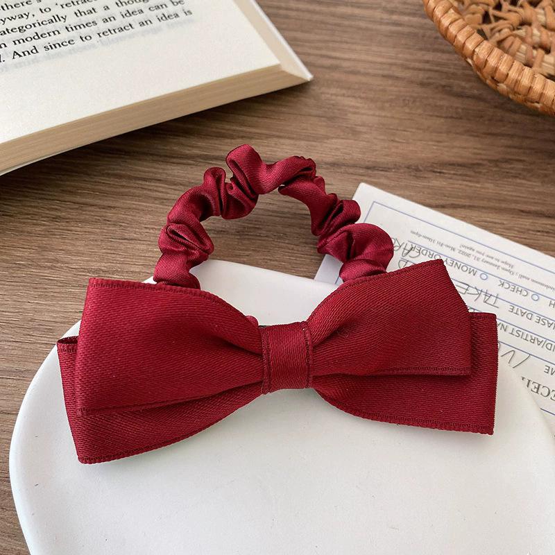 Bow hair rope, headband 2025 hair band, rubber band, women's hair tie, high elastic and durable headgear.