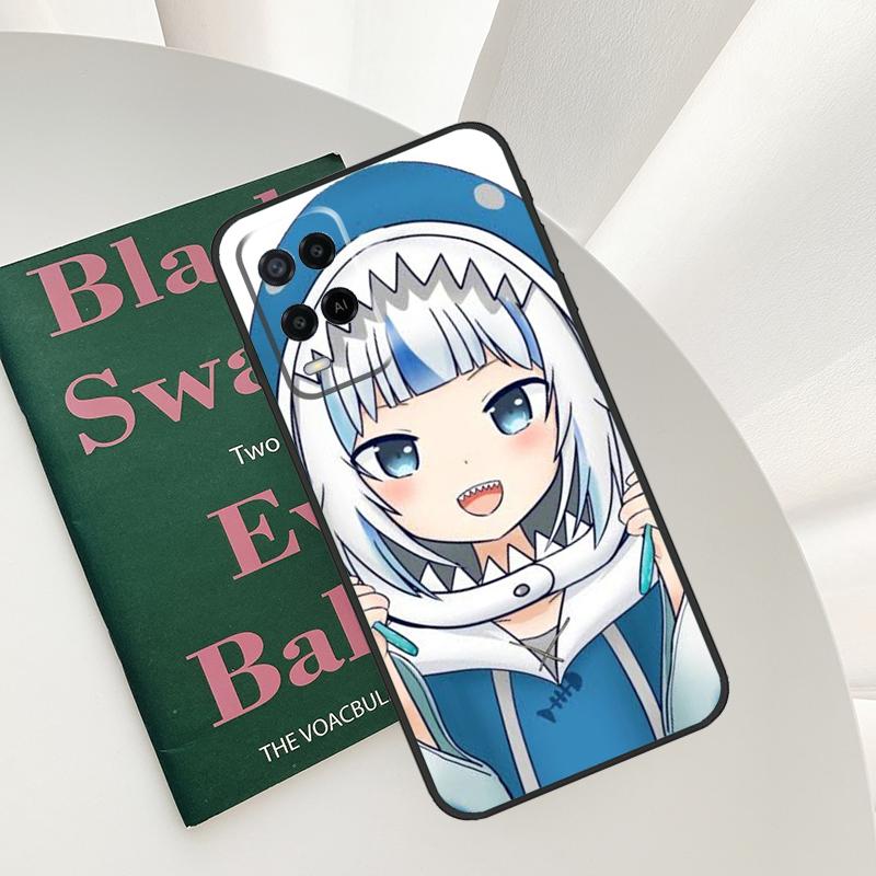 Gawr Gura Hololive Anime Case For Oppo A58 A78 A98 A15 A16 A17 A52 A72 A76 A96 A54 A74 A94 A57 A77 A54S A57S Cover