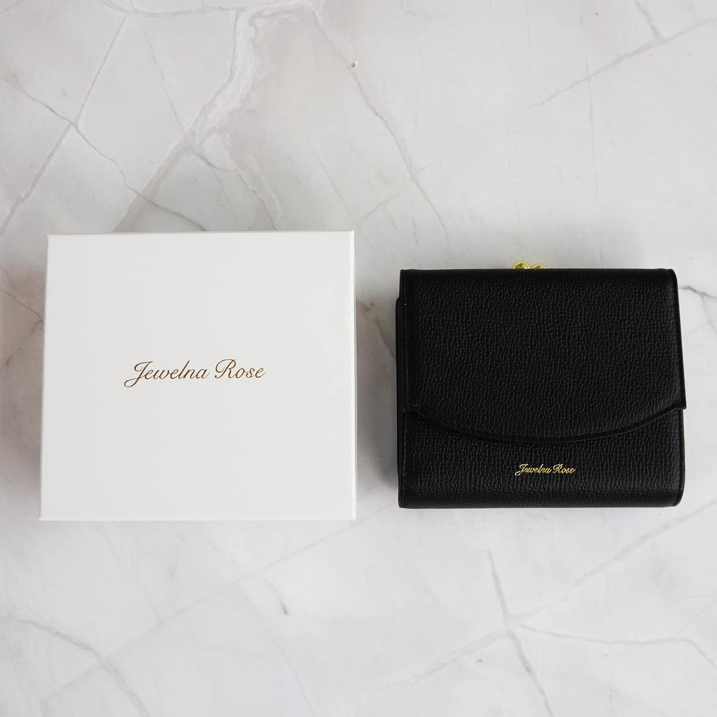 Jewel Narrows Genuine Leather Wallet [Mirage Wallet] Bifold Wallet with Clasp Closure No.15152